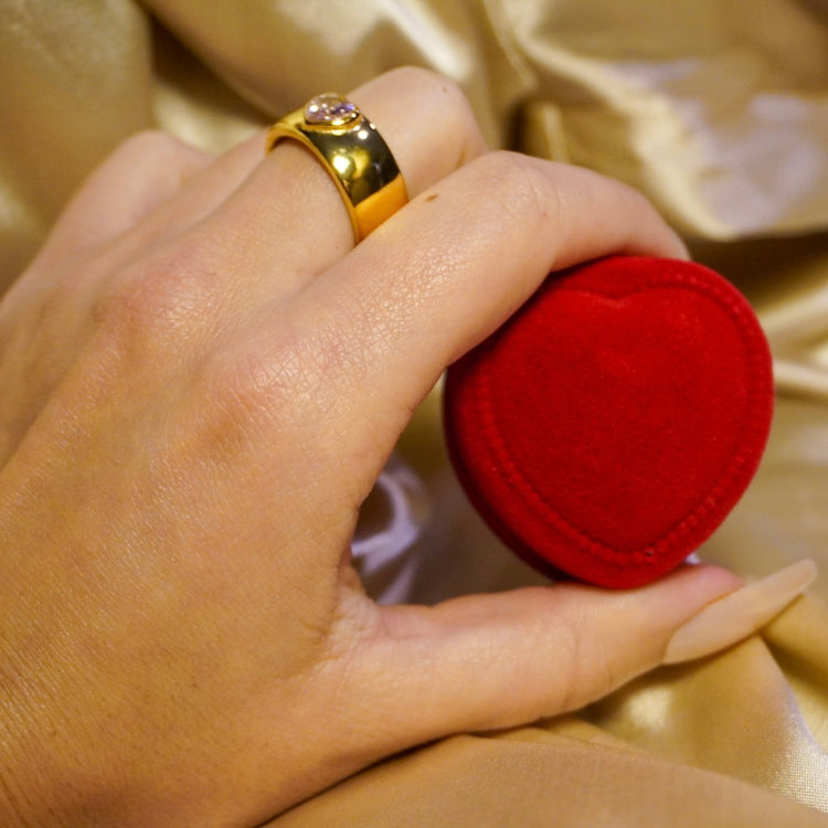 Cupid’s Heart Signet Ring